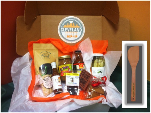 Gift box featuring specialty products of Cleveland Culinary Kitchen